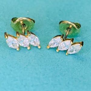 Gold plated earrings